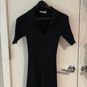 Everlane Ribbed Short Sleeve Polo Dress